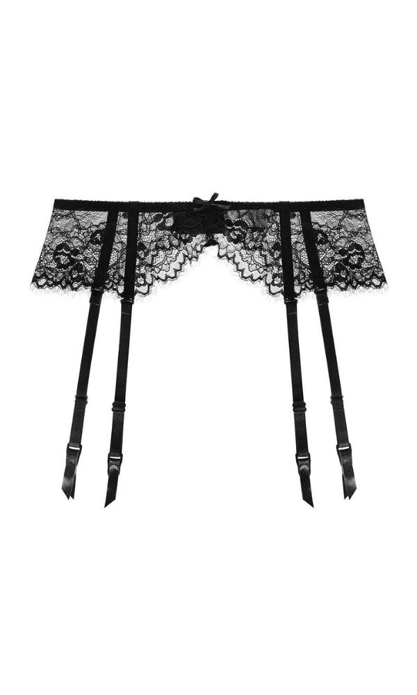 PARIS BLACK LACE SUSPENDER