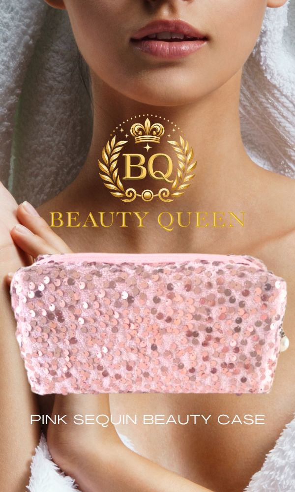 PINK SEQUIN BEAUTY CASE